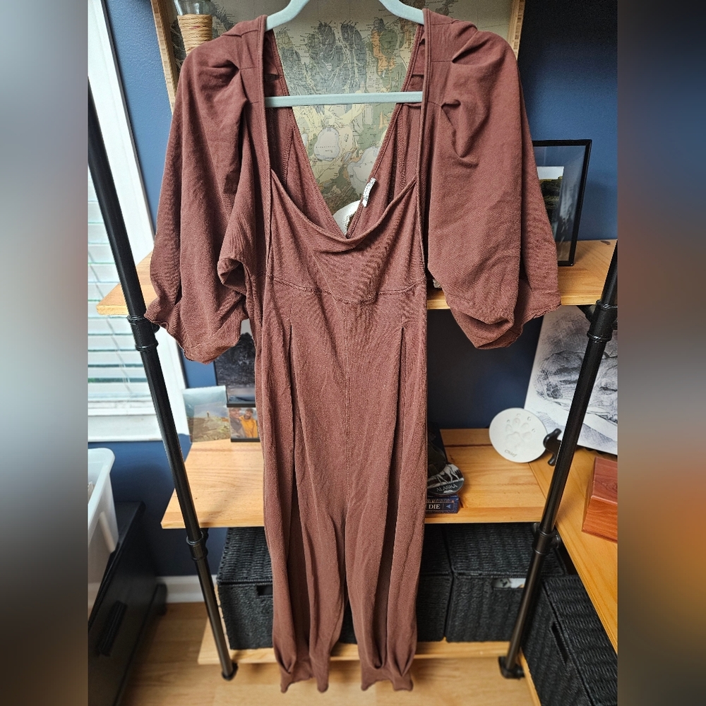 Free People Brown Intimately Lotta Love Romper Size S